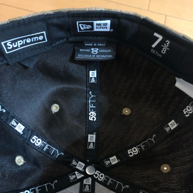 supreme new era モノグラム 7 3/8