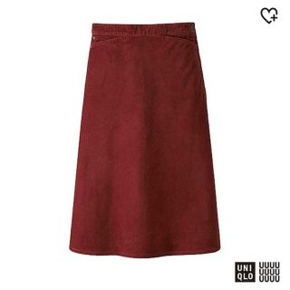 ユニクロ(UNIQLO)のユニクロ コーデュロイ フレアスカート(ひざ丈スカート)