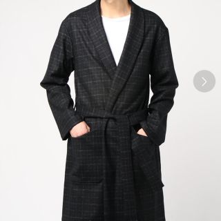 ワコマリア(WACKO MARIA)のワコマリア  ガウンコート BURRED CHECK XL 新品未使用(チェスターコート)