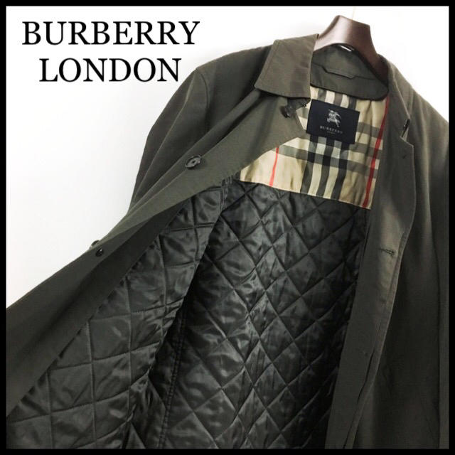 年末特価! BURBERRY LONDON ステンカラーコート 中綿ライナー付属-