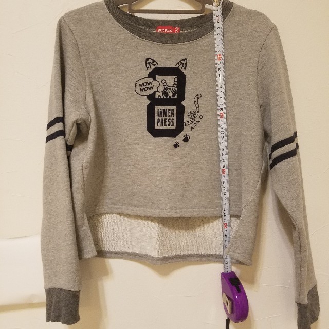 INNER PRESS(インナープレス)の美品　インナープレス　トレーナー150 キッズ/ベビー/マタニティのキッズ服女の子用(90cm~)(Tシャツ/カットソー)の商品写真