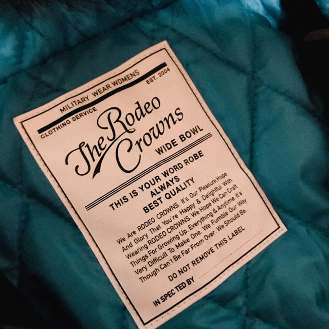 RODEO CROWNS(ロデオクラウンズ)のダウンジャケット キッズ/ベビー/マタニティのキッズ服女の子用(90cm~)(ジャケット/上着)の商品写真