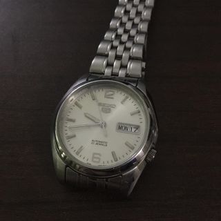 セイコー(SEIKO)のSEIKO 5 自動巻 文字盤シルバー(腕時計(アナログ))