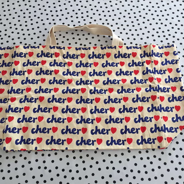 Cher(シェル)の値下げ✩cher ecobag 大◛♡⃝ レディースのバッグ(エコバッグ)の商品写真