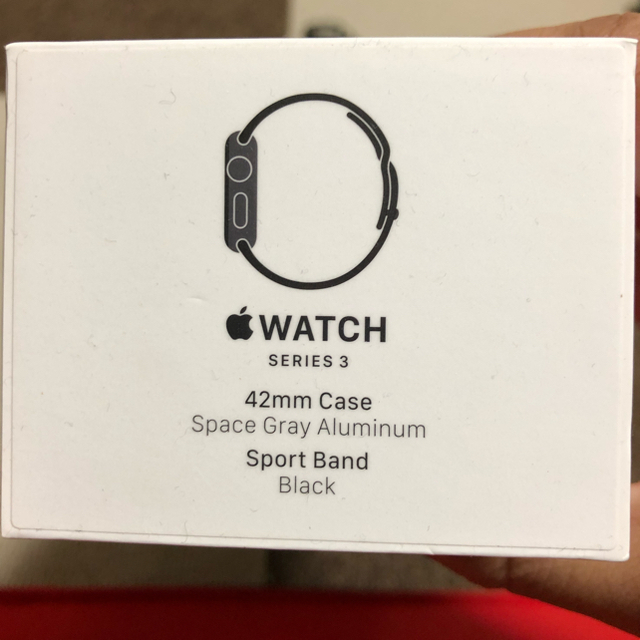 Apple Watch(アップルウォッチ)のApple Watch series3 スペースグレイ 42mm GPSモデル メンズの時計(腕時計(デジタル))の商品写真