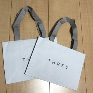 スリー(THREE)のすぷん様専用☆【THREE】 ショップバック ショッパー 2枚セット❣️(ショップ袋)