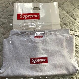 シュプリーム(Supreme)のSupreme Box Logo Crewneck Ash Grey M グレー(パーカー)