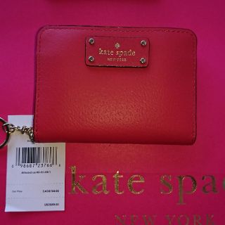 ケイトスペードニューヨーク(kate spade new york)のケイト・スペード小銭入れ  レッド(コインケース)