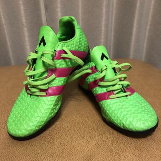 アディダス(adidas)のadidas エース ソーラーグリーン/ショッピングピンク25.0㎝トレシュー(シューズ)