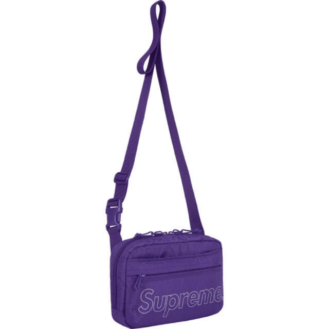 希少カラー 18AW supreme shoulder Bag purpleのサムネイル
