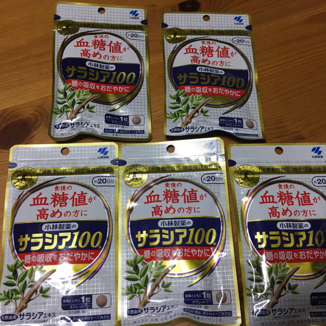 小林製薬(コバヤシセイヤク)の小林製薬サラシア100  5袋セット 食品/飲料/酒の健康食品(その他)の商品写真