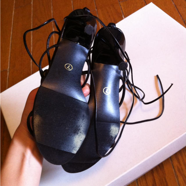 ビジュー付きサンダル♡ レディースの靴/シューズ(サンダル)の商品写真