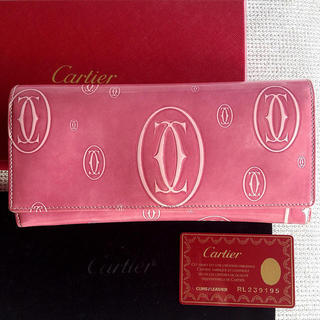 カルティエ(Cartier)の♡♡Cartier♡ピンク長財布♡♡(財布)