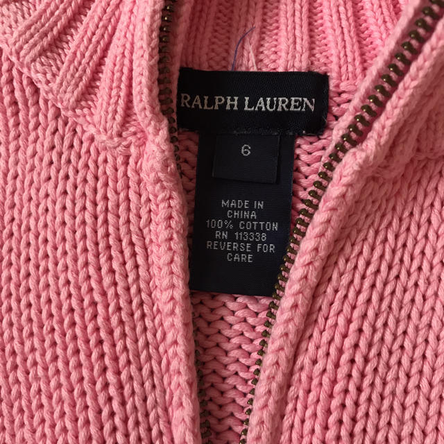 Ralph Lauren(ラルフローレン)のラルフローレン、コットンニット キッズ/ベビー/マタニティのキッズ服女の子用(90cm~)(ニット)の商品写真