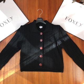フォクシー(FOXEY) ニットジャケット(ブラック/黒色系)の通販 40点