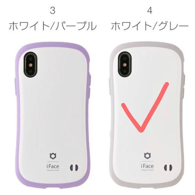 iface X/Xs ホワイトグレー スマホ/家電/カメラのスマホアクセサリー(iPhoneケース)の商品写真