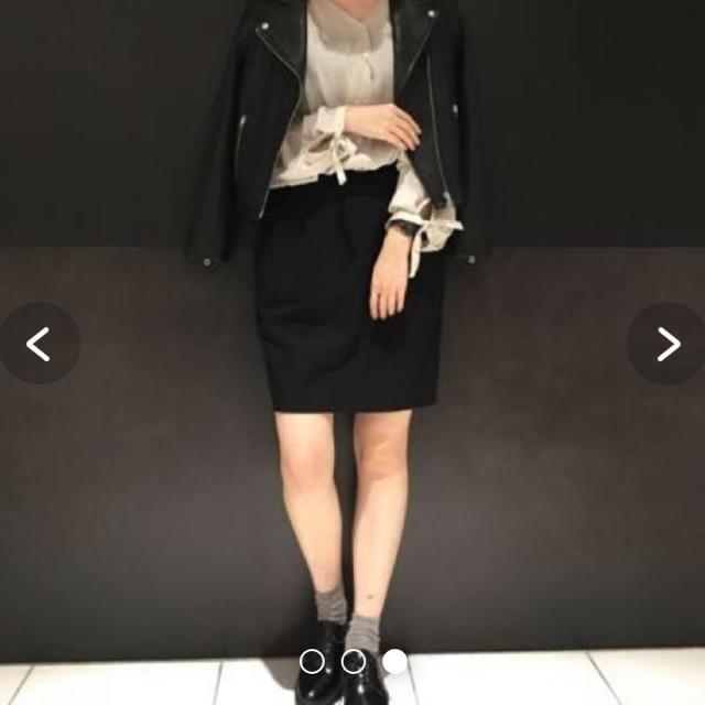 JEANASIS(ジーナシス)のジーナシス  コクーンスカート 黒 レディースのスカート(ミニスカート)の商品写真
