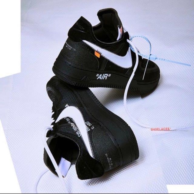 スニーカー NIKE - 27.5 Off-White x Nike Air Force 1 Black