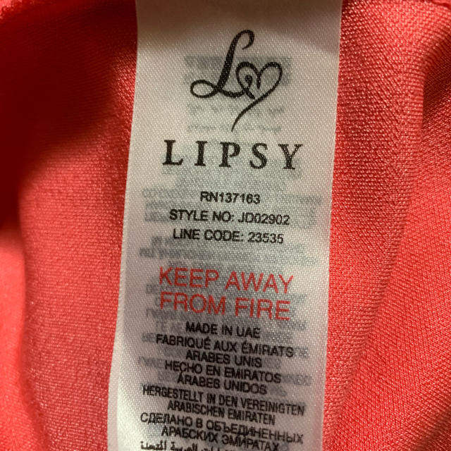 Lipsy(リプシー)のLIPSY ワンピース レディースのワンピース(ひざ丈ワンピース)の商品写真