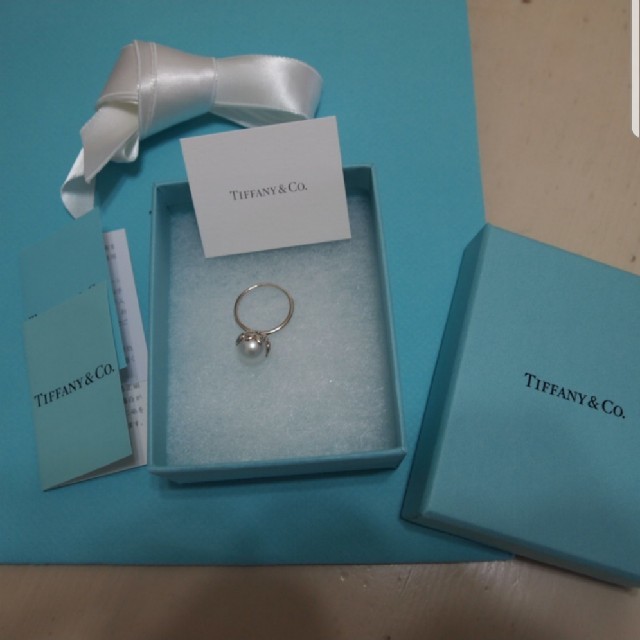 Tiffany & Co. - おとちゃんさま専用2点TIFFANY&COオリーブルーフパールリング