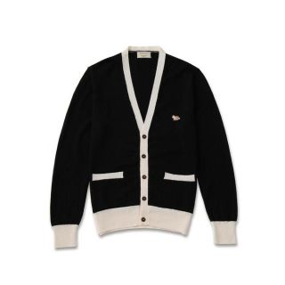 メゾンキツネ(MAISON KITSUNE')の【極美品】レア MAISON KITSUNE クラシック バイカラーカーディガン(カーディガン)