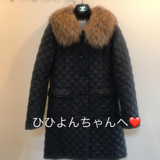 ✴︎ナネットレポー  キルティング♡コート ラクーンファー【美品】