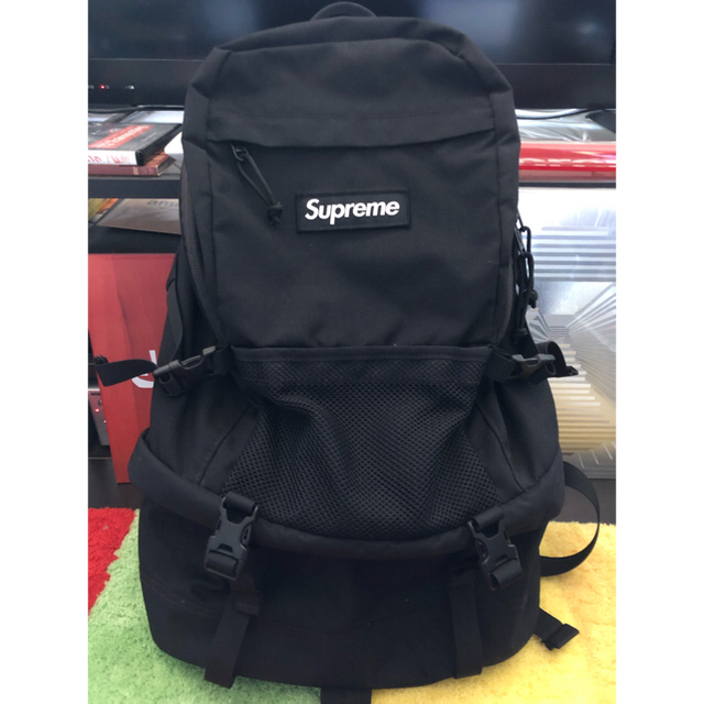 supreme backpack 15aw 15fw バックパック 黒バッグパック/リュック