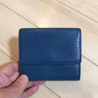 ルイヴィトン(LOUIS VUITTON)のルイヴィトン エピ ブルー 二つ折り財布(財布)