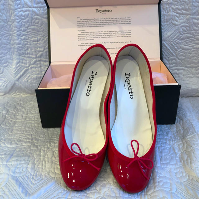 repetto(レペット)のレペット 39 レッド レディースの靴/シューズ(バレエシューズ)の商品写真