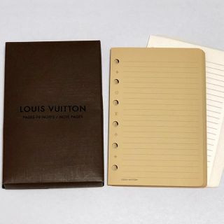 ルイヴィトン(LOUIS VUITTON)の【レア商品】ルイヴィトン★手帳レフィル★メモ用紙2色(手帳)