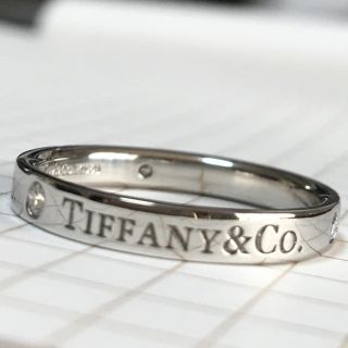 ティファニー(Tiffany & Co.)のティファニー PT ダイヤ 3P リング  Tiffany&Co. 訳あり(リング(指輪))