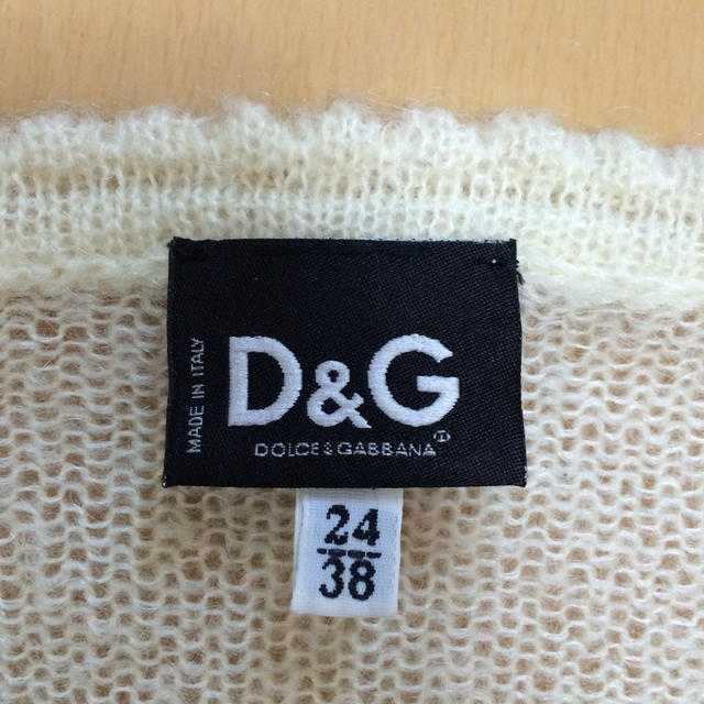 DOLCE&GABBANA(ドルチェアンドガッバーナ)のカーディガン D＆G アイボリー レディースのトップス(カーディガン)の商品写真