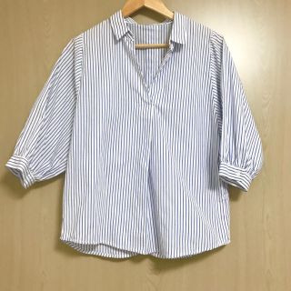 ザショップティーケー(THE SHOP TK)の【美品】THE SHOP TKストライプシャツ(シャツ/ブラウス(長袖/七分))