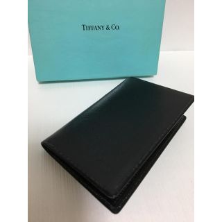 【人気】Tiffany カードケース 名刺入れ 小物 レザー メンズ ロゴ 高級