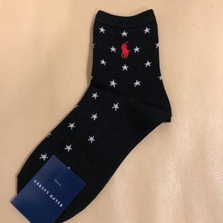 ポロラルフローレン(POLO RALPH LAUREN)の新品 レディース POLO ポロラルフローレン 超人気 星柄ソックス(ソックス)