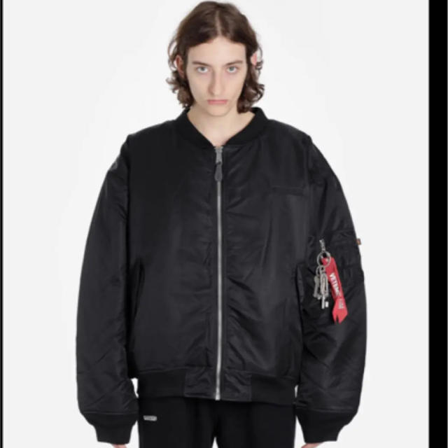 VETEMENTS oversized ANGEL bomber 黒フライトジャケット