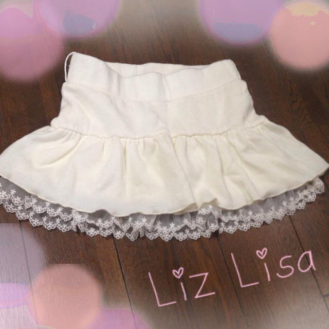 LIZ LISA(リズリサ)のリズリサスカート白＊送料込み レディースのスカート(ミニスカート)の商品写真