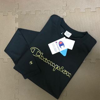 チャンピオン(Champion)のチャンピオン ロンT ブラック×ゴールド ロゴ(Tシャツ/カットソー(七分/長袖))