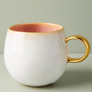 アンソロポロジー(Anthropologie)の新品☆アンソロポロジー Perasima Mug マグカップ マグ ピンク(グラス/カップ)