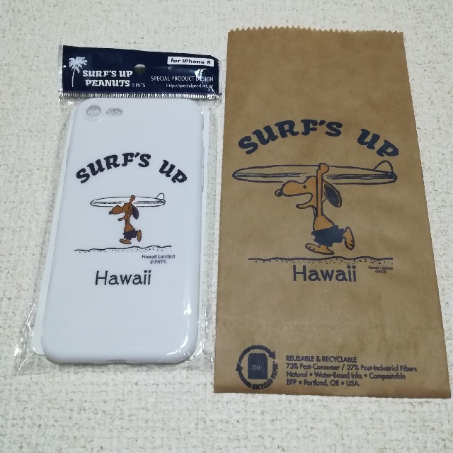 【ハワイ限定 Hawaii直輸入】日焼けスヌーピー SURF'SUPスマホケース