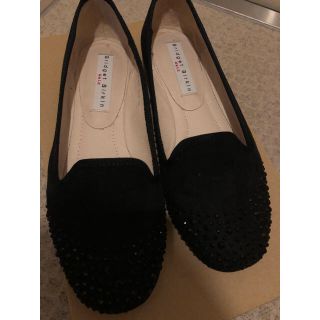 ブリジットバーキン(Bridget Birkin)のブリジットバーキン＊キラキラビジューフラットシューズ22.5前後(ローファー/革靴)