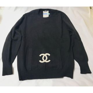 シャネル(CHANEL)の超美品★CHANEL レア物 ヴィンテージ デカ ココマーク セーター シャネル(ニット/セーター)