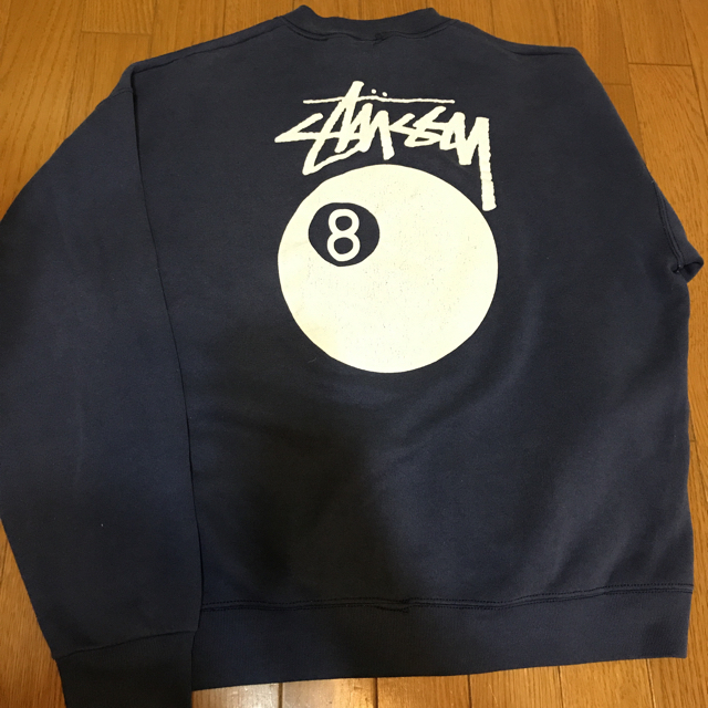 M低価格で大人気の【希少デザイン】STUSSY 8ボール バックプリント スウェット トレーナー スウェット メンズM￥12,452-www