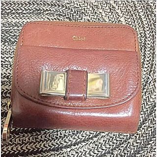 クロエ(Chloe)のクロエ折りたたみ財布 こげ茶(折り財布)