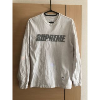 シュプリーム(Supreme)のオンライン購入 supreme Metallic L/S Top 白 サイズS(Tシャツ/カットソー(七分/長袖))