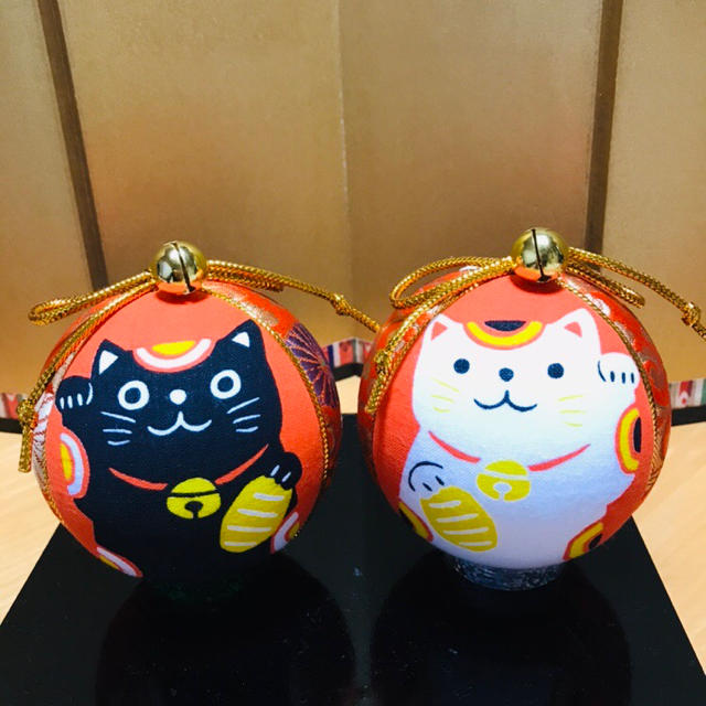 その他手毬 てまり ハンドメイド 祝い事 招き猫2点セット