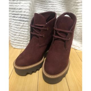 ステラマッカートニー(Stella McCartney)のSTELLA McCARTNEY ウェッジショートブーツ 38(ブーツ)