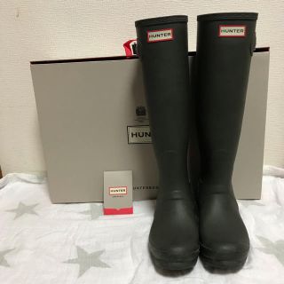 ハンター(HUNTER)の寒さ、雪 対策に！美品 HUNTER レインブーツ(レインブーツ/長靴)