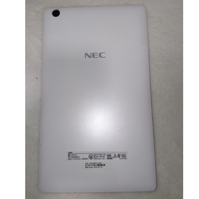 NEC(エヌイーシー)のnec タブレット PC-TE508BAW スマホ/家電/カメラのPC/タブレット(タブレット)の商品写真