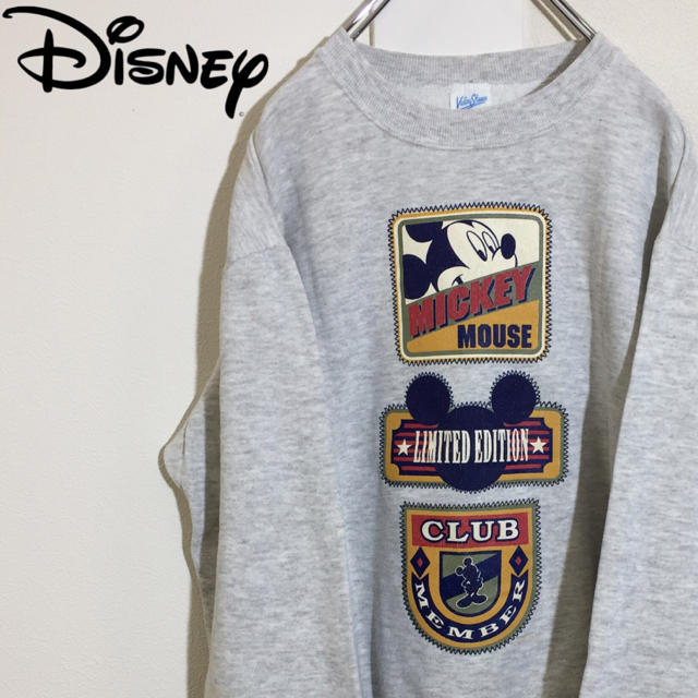 Disney(ディズニー)のちゃん様専用！！USA製 ディズニー ミッキーマウスデカロゴ スウェット メンズのトップス(スウェット)の商品写真